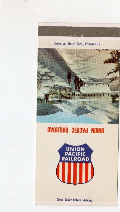Vintage Matchcover Sun Valley Idaho Union Pacific Railroad