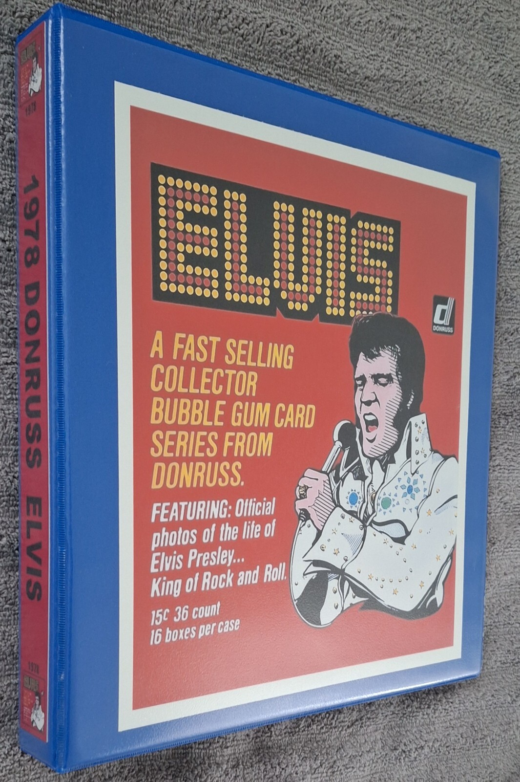 Elvis Presley Complete Donruss 1978 Trading Cards with Custom Binder