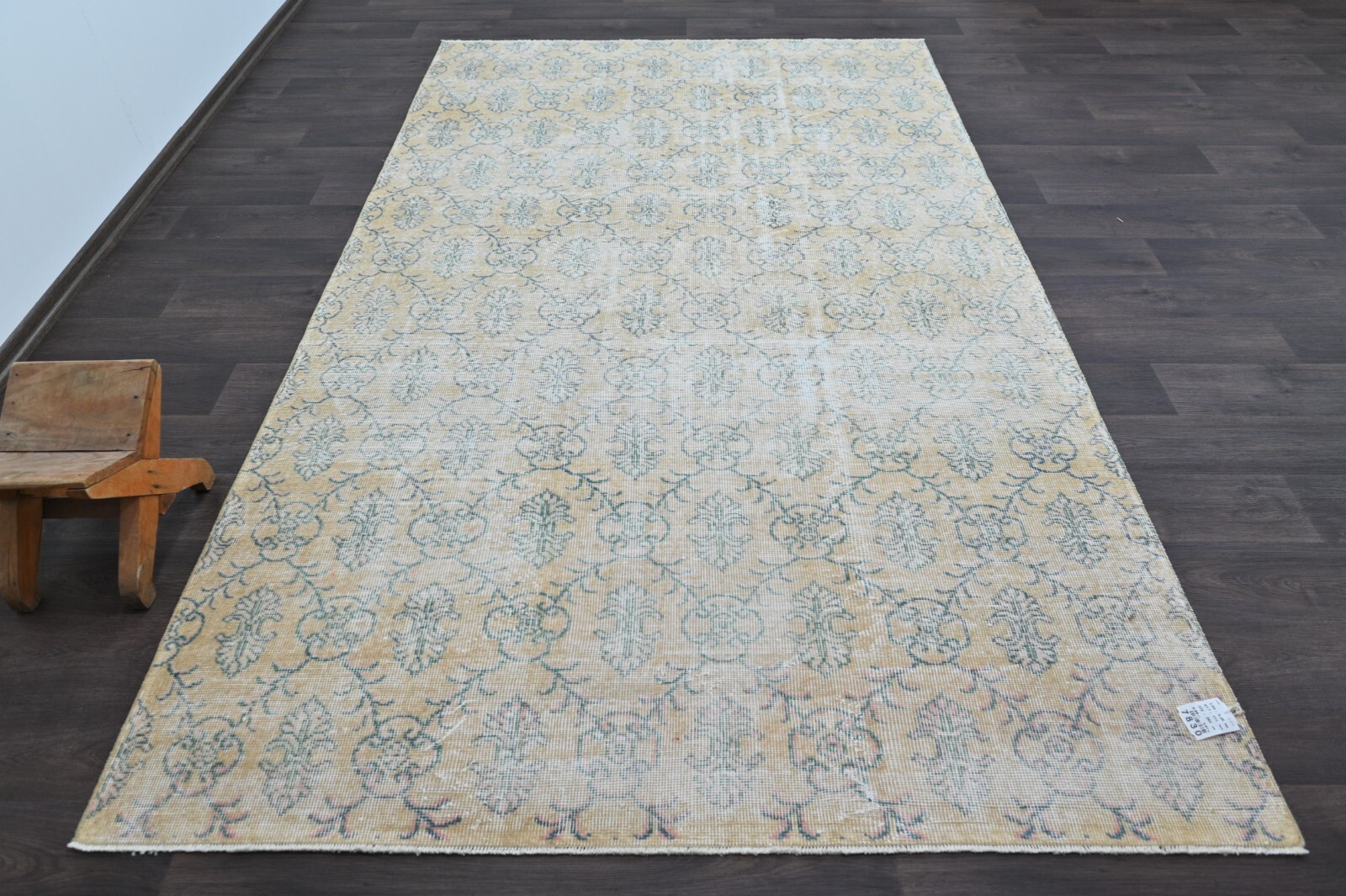 Oushak Turkish Vintage Rug 6×9 Kilim Rug Anatolian Handmade Boho Decor BEIGE