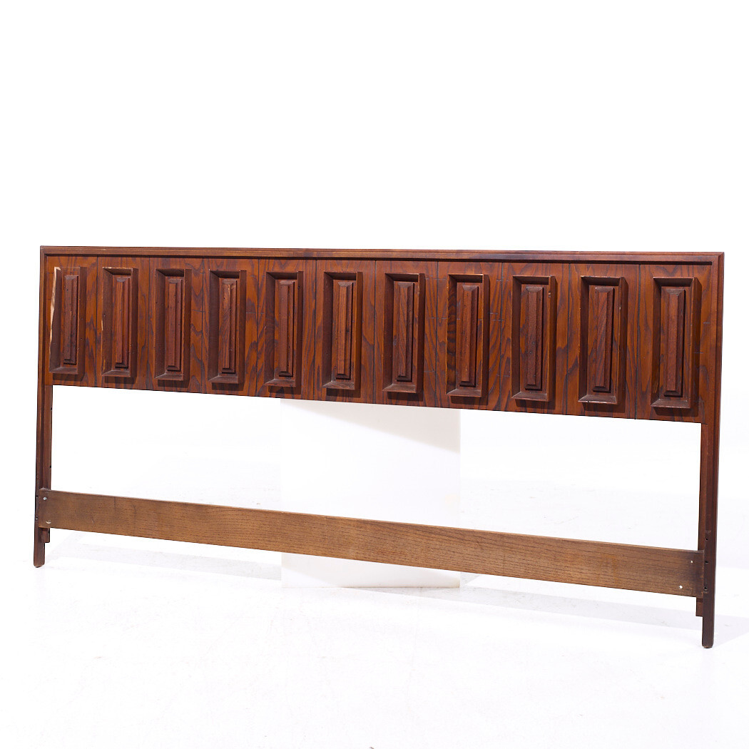 Dillingham Mid Century Pecky Cypress King Headboard