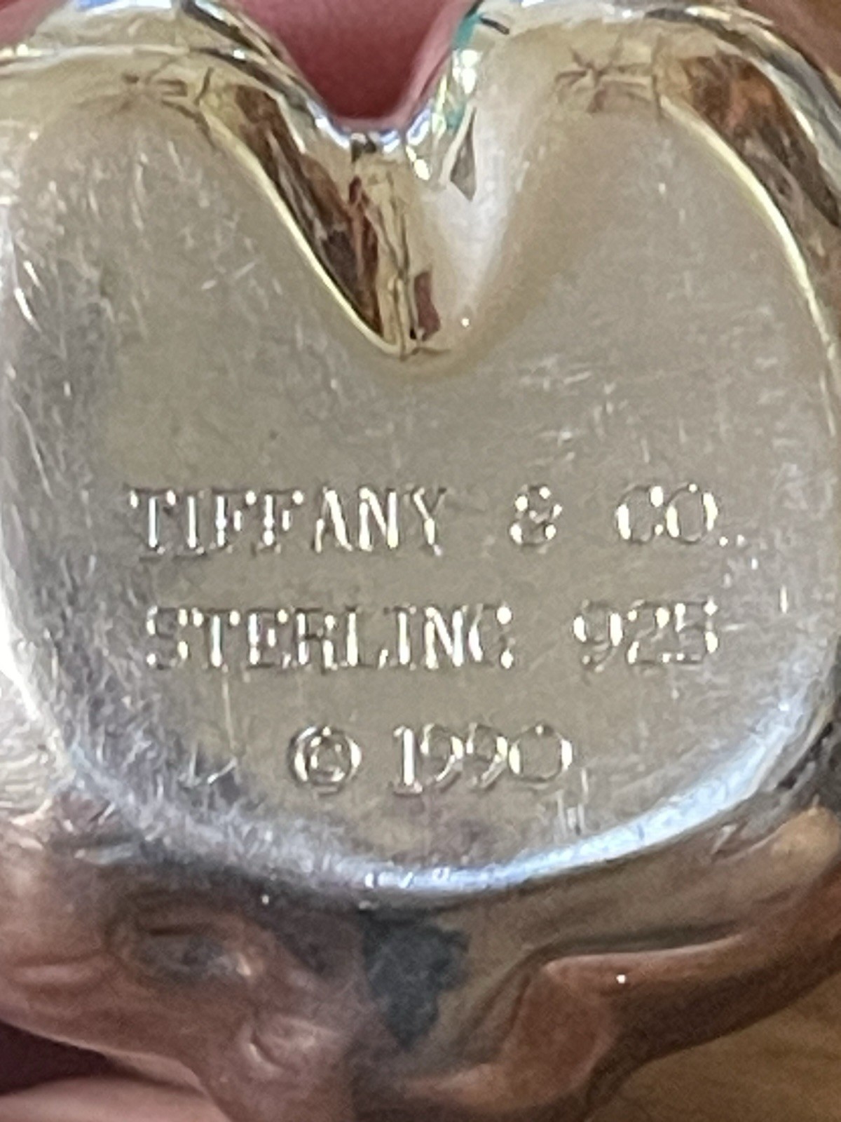 Authenticated Vintage 1990 Tiffany & Co. Sterling Teddy Bear Baby Rattle As Is