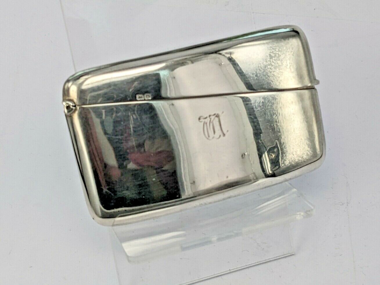 1916 Solid silver card case.by Cornelius Desormeaux Saunders