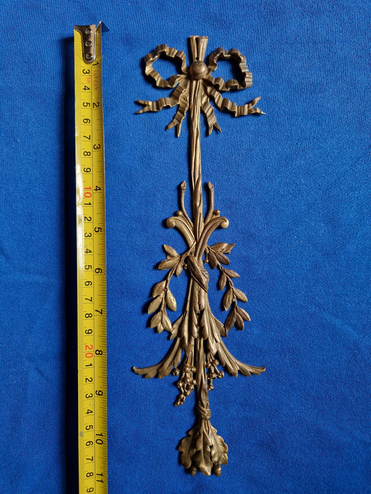 Decorative Antique French Metal Gilt Bronze Mount Ornament Ormolu