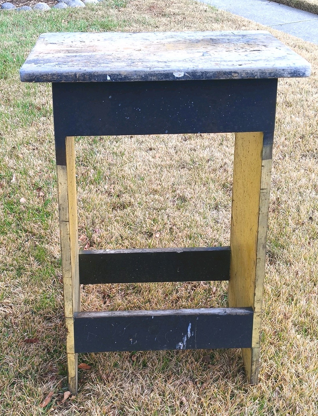 DEPRESSION ERA(?) BAR/KITCHEN/STOOL Country Rustic Farmhouse WORKBENCH Primitive