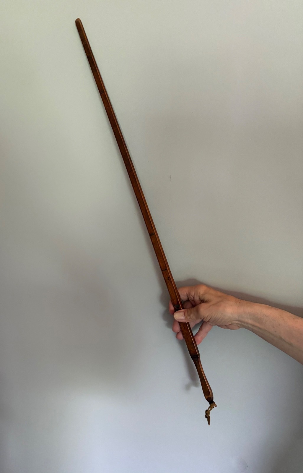 Rare decorative stick pointer 19th century? Wood handmade good condition