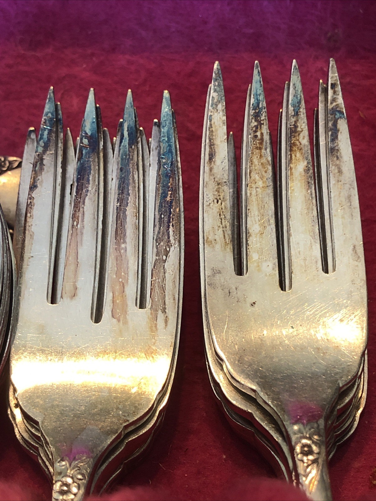 VTG Oneida Community Flatware Silverware White Orchid 77 Pc Silver Plated MCM