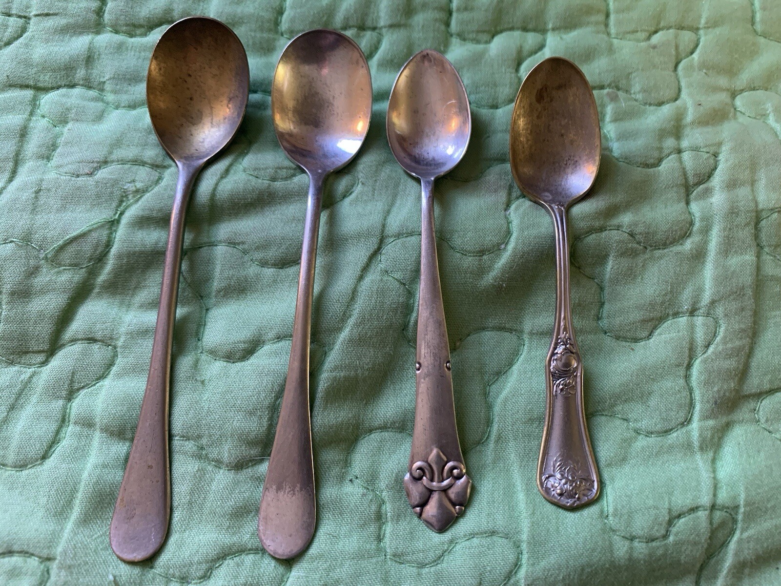 Set Of 4 Silverplate Demitasse Spoons By Different Makers *Listed In Description