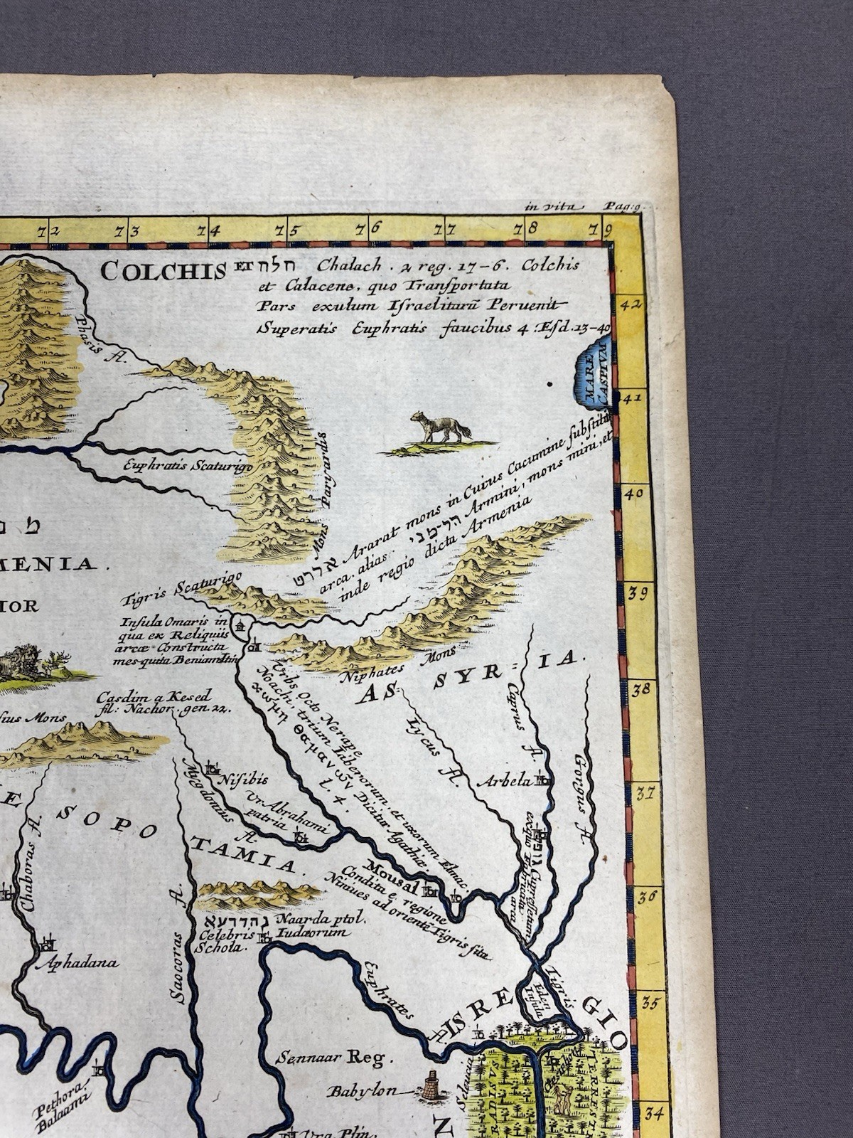 The Situation Of Eden 1712 Iraq, Garden Of Eden Samuel Bochart Antique Map