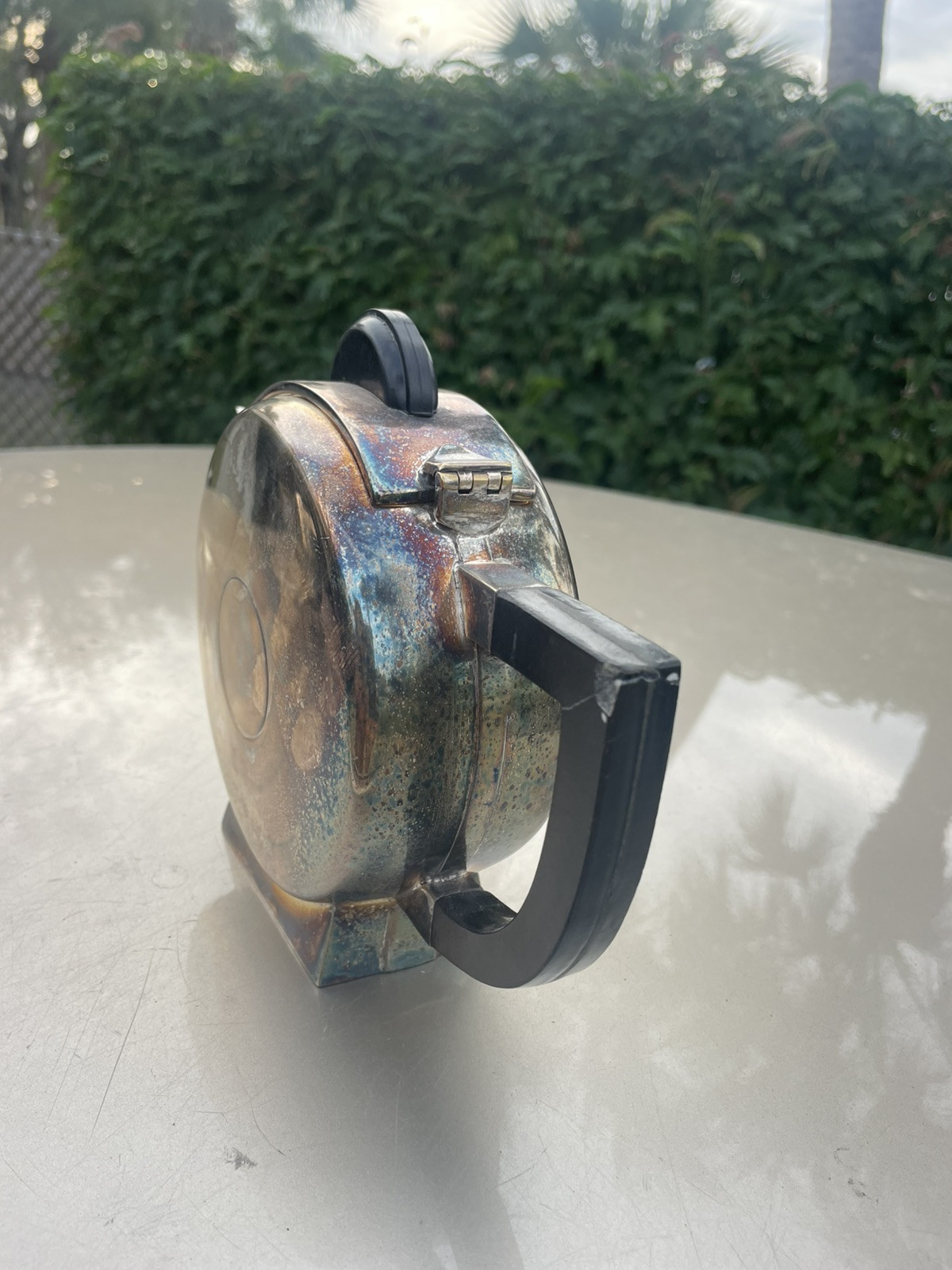 Christian Fjerdingstad, French Art Deco Silverplate Teapot and Creamer