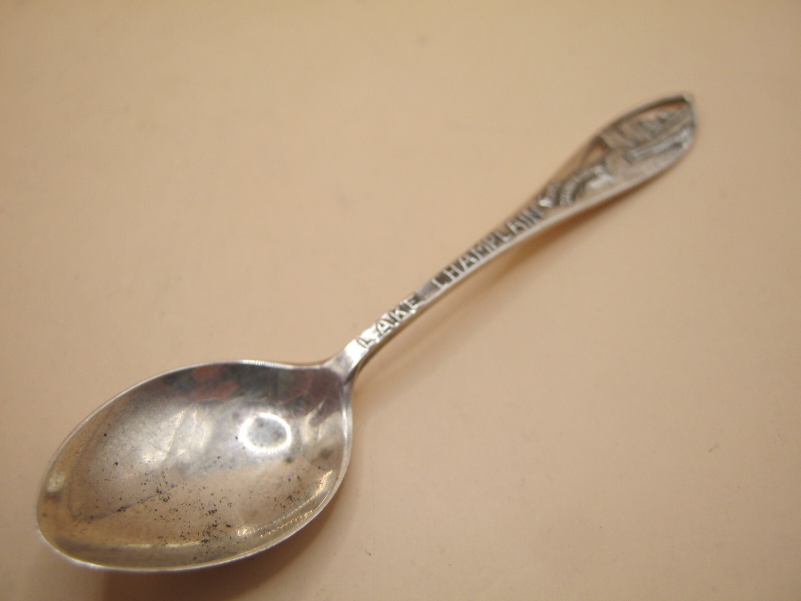 Vintage Solid Silver American Spoon Marked Sterling LAKE CHAMPLAIN