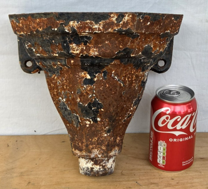 9″ Victorian Reclaimed Cast Iron Rain Hopper or Garden Planter #3
