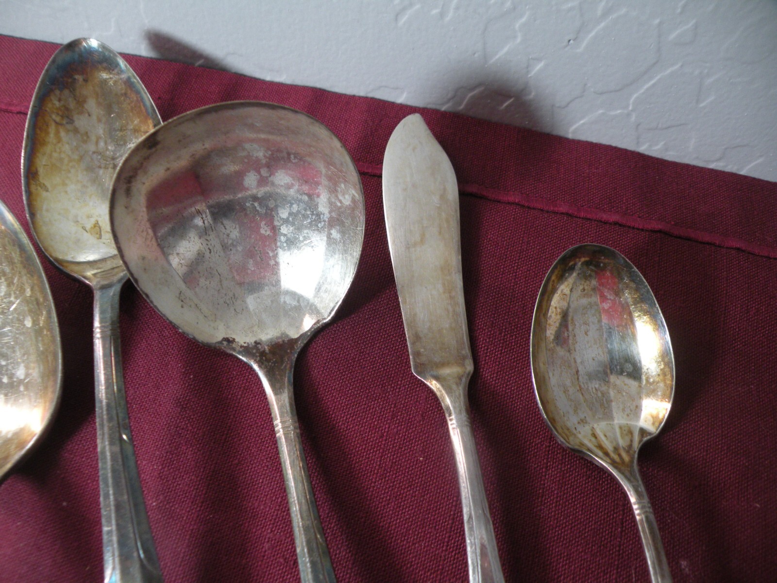 6 Serving Pieces Oneida Nobility Plate REVERIE Silverplate Ladle Spoons Spreader