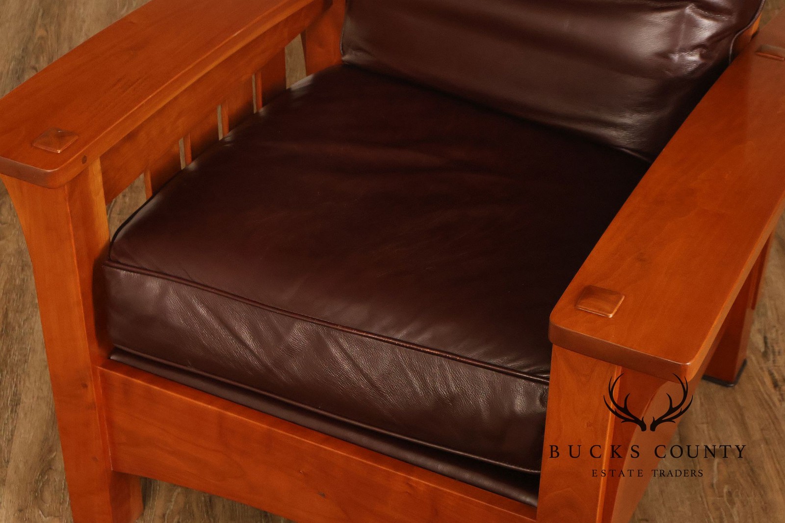 Stickley Mission Collection Cherry Bow Arm Morris Chair