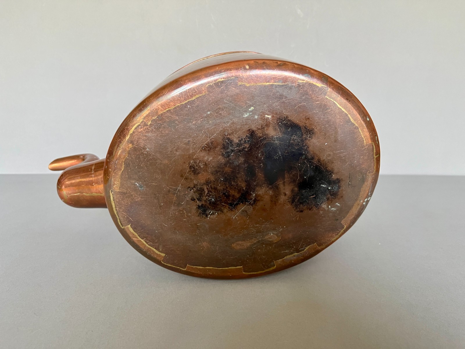 LARGE VICTORIAN 8 PINT COPPER KETTLE, BRITISH, c.1840s-60s