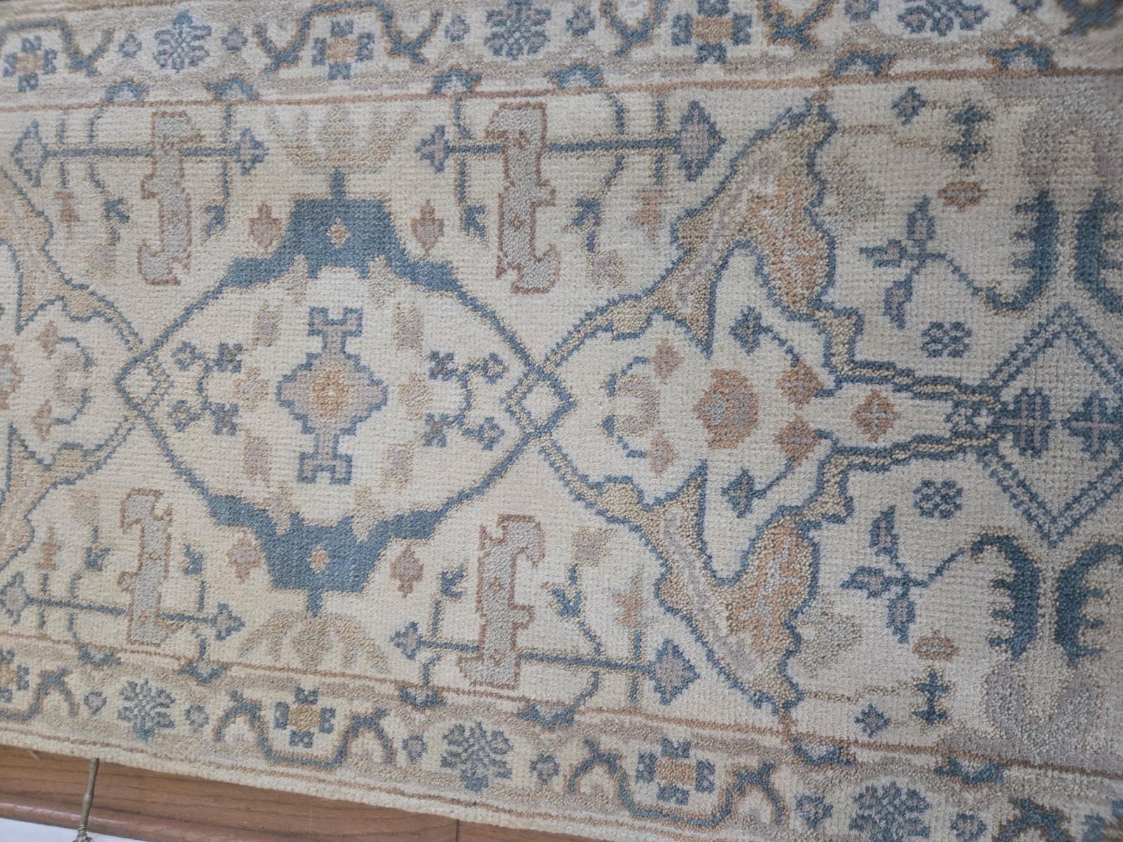 2.6×12 Vintage DESIGN FINE VEG DYE INDO CAUCAS USHAK ANTIQUE