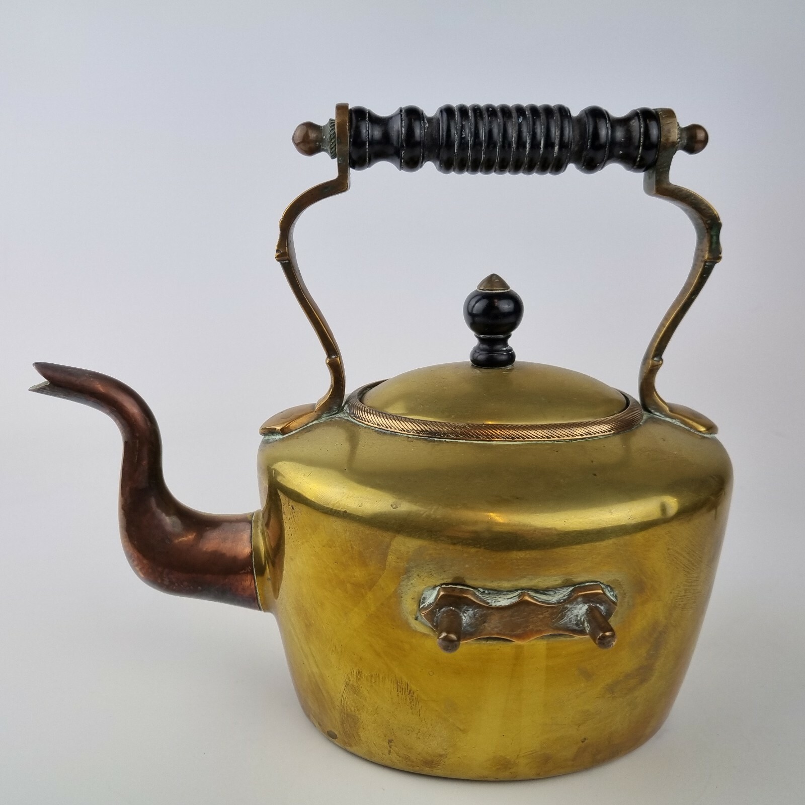 Antique Arts & Crafts Brass & Copper Spirit Kettle, Stand Burner William Soutter