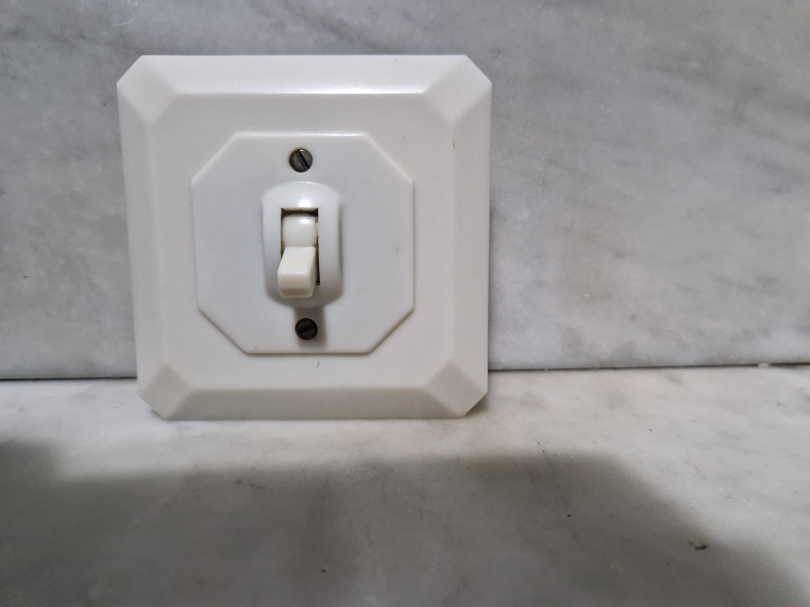 Art Deco White Bakelite Light Switch