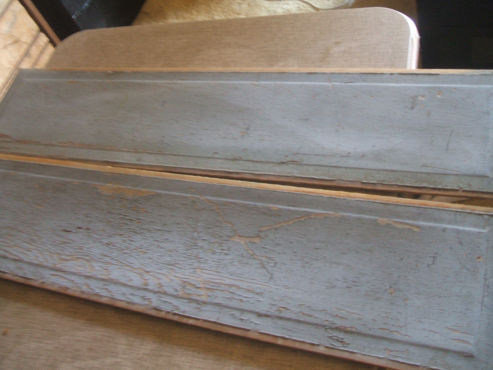 Architectural Salvage Pair of wood Panel Inserts LONG over 70 years old