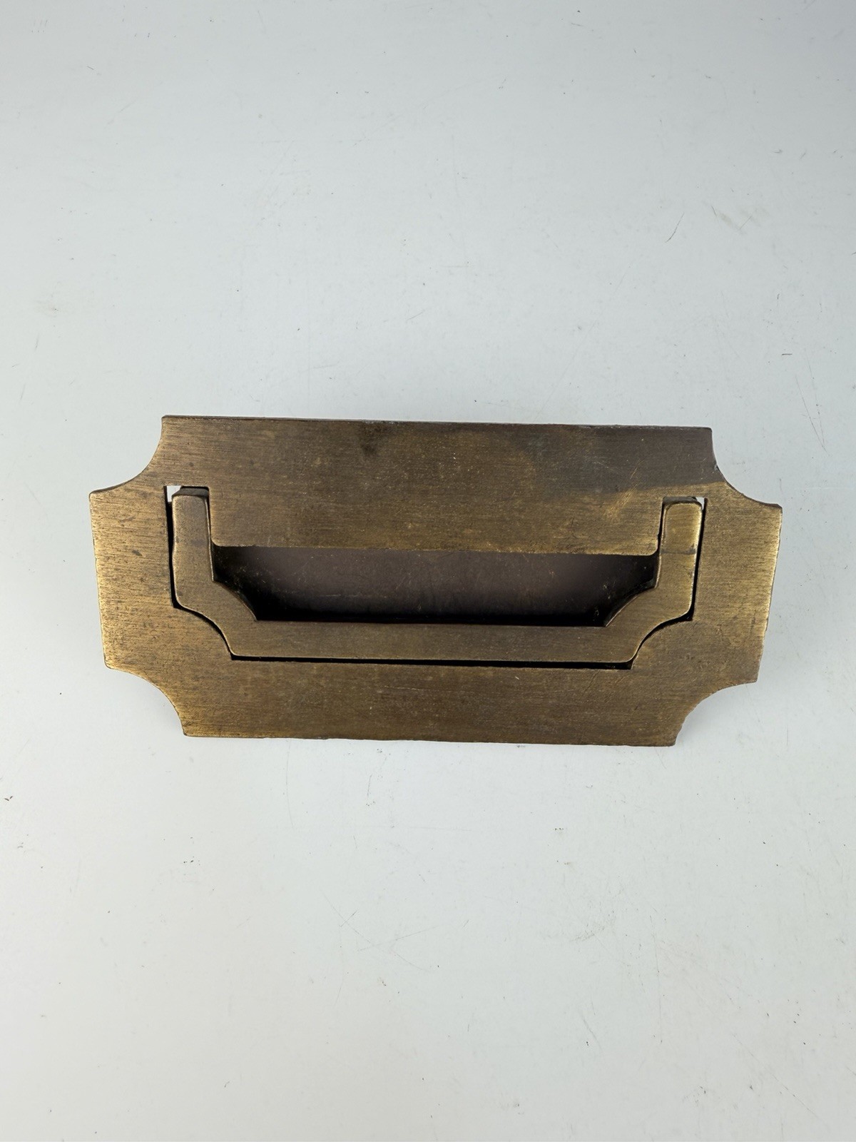 VTG Dixie Campaigner Brass Drawer Pull Handle Dresser Desk Furniture Campaign 2R