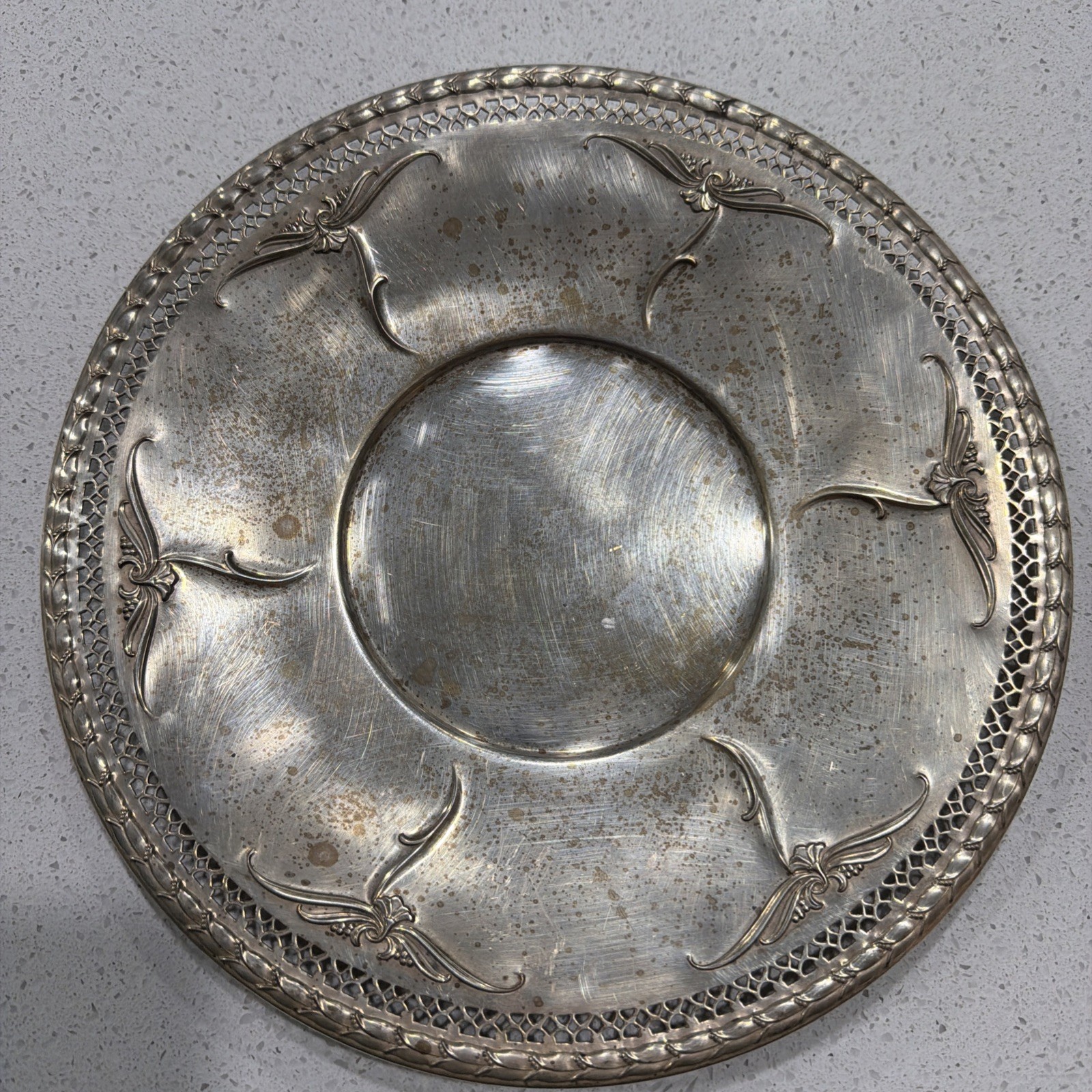 Silver Plated Oneida Community Fantasy Tudor 11” Plate