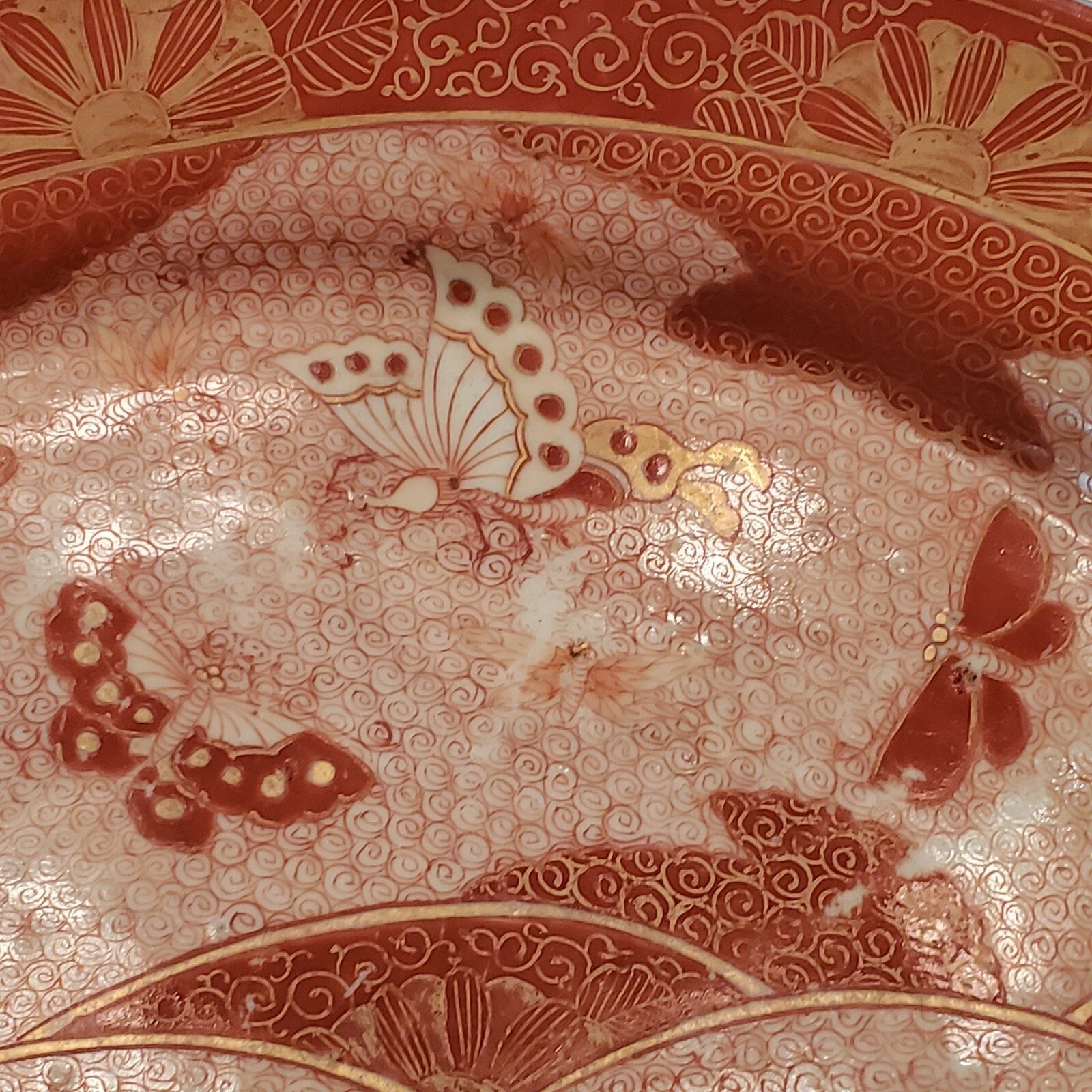 C.1780 Japanese Kutani Large Oval Platter