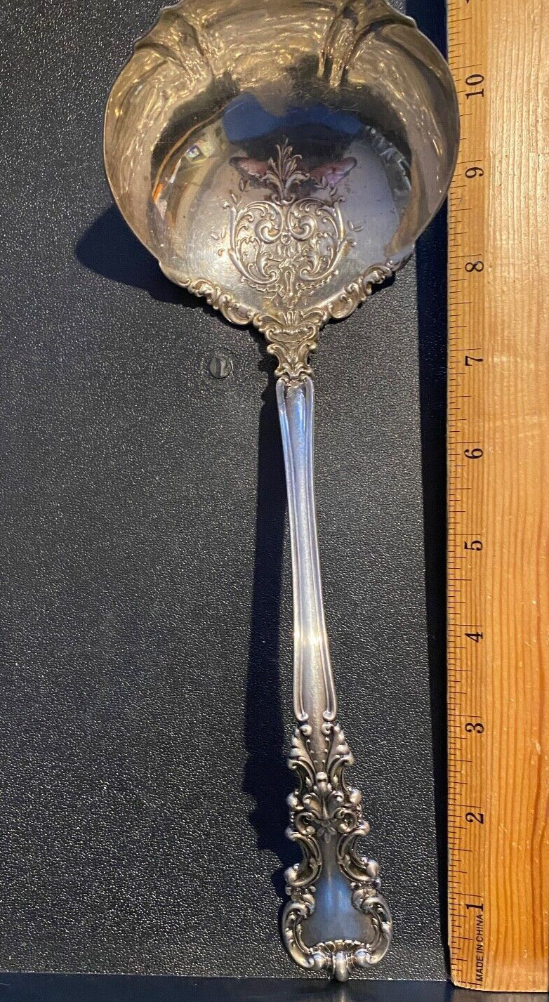 STERLING SILVER AVALON SOUP PUNCH LADLE SUPER SHAPE READY TO USE NO MONOGRAMS