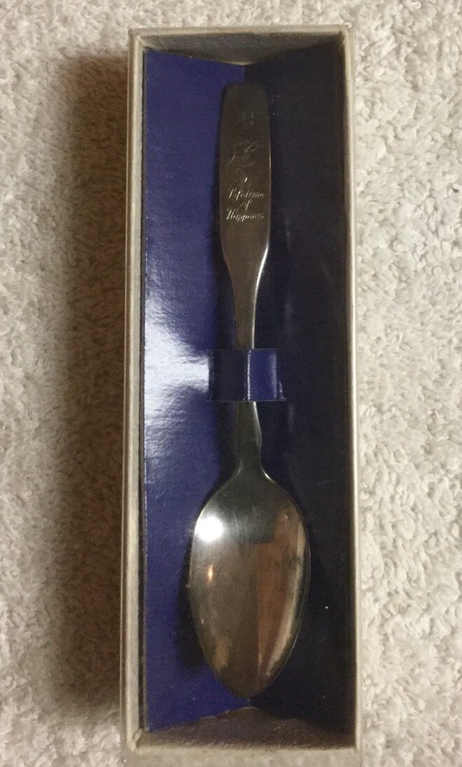 Vintage Commemorative Oneida Spoon —A Lifetime Of Happiness
