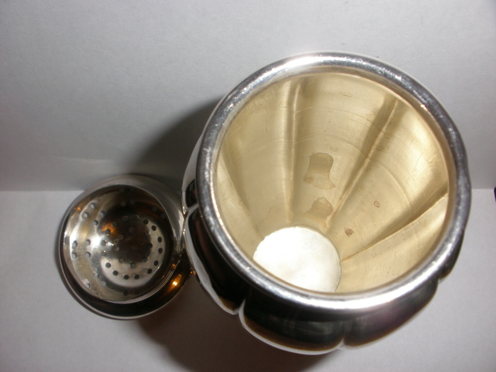Antique sterling silver sugar muffineer castor Whiting co 5473 Brand Chatillon