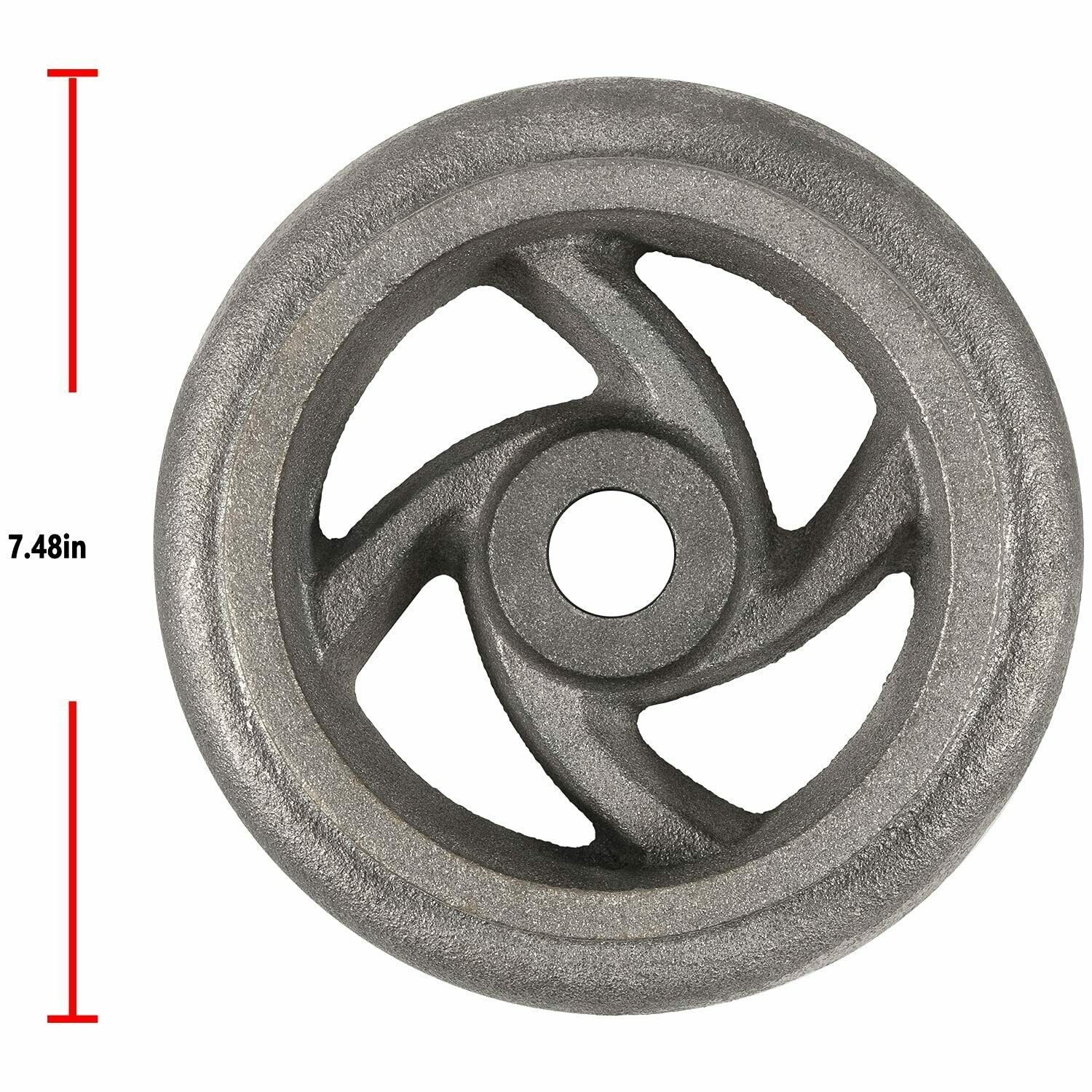 For LG Mining Ore Car Small Track Mine Cart Wheel Cast Iron 7 1/4 Diameter 4pcs