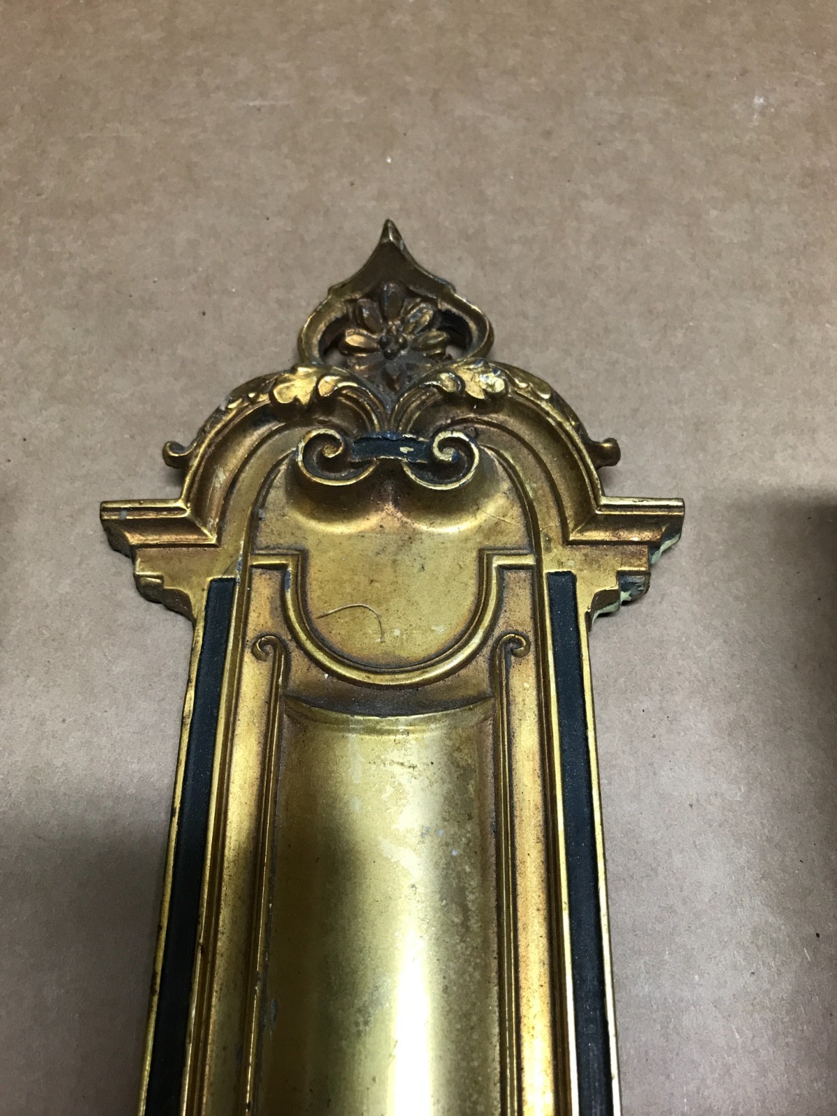 1 VTG Antique Neoclassical Double Scroll Arm Wall Sconce Light Fixture 1073-26B