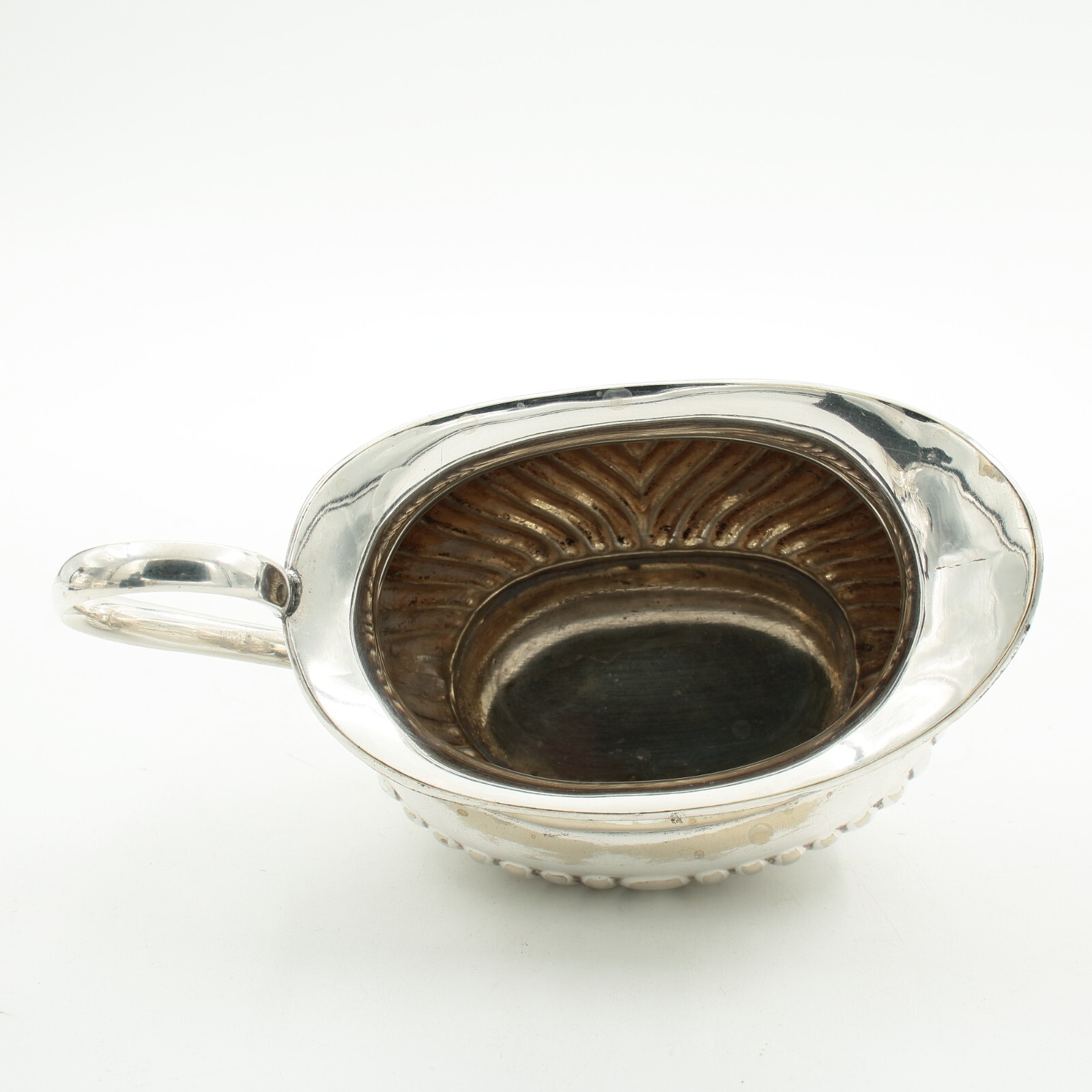 Antique Silver Plated Tea Set Half Reed Design by Robert Pringle of London
