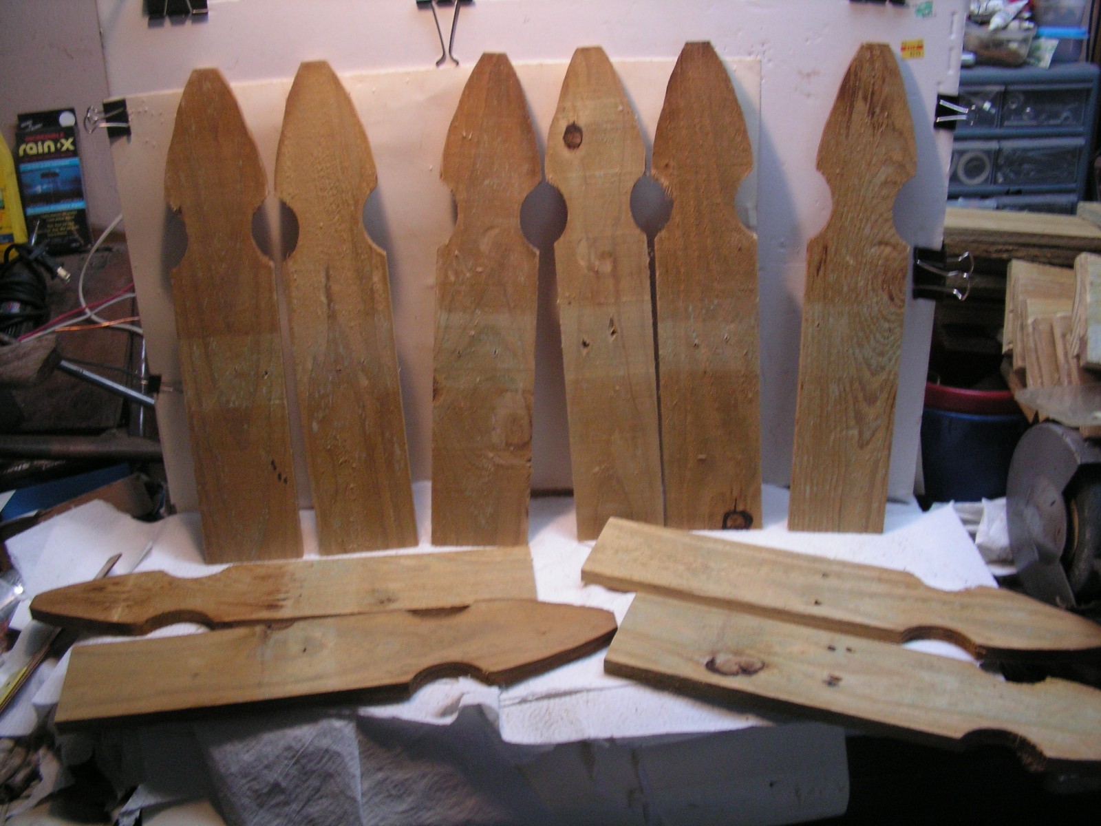 10 Vintage Treated pine salvage Wood Finial fence Posts tops crafter 18”x 3.68”