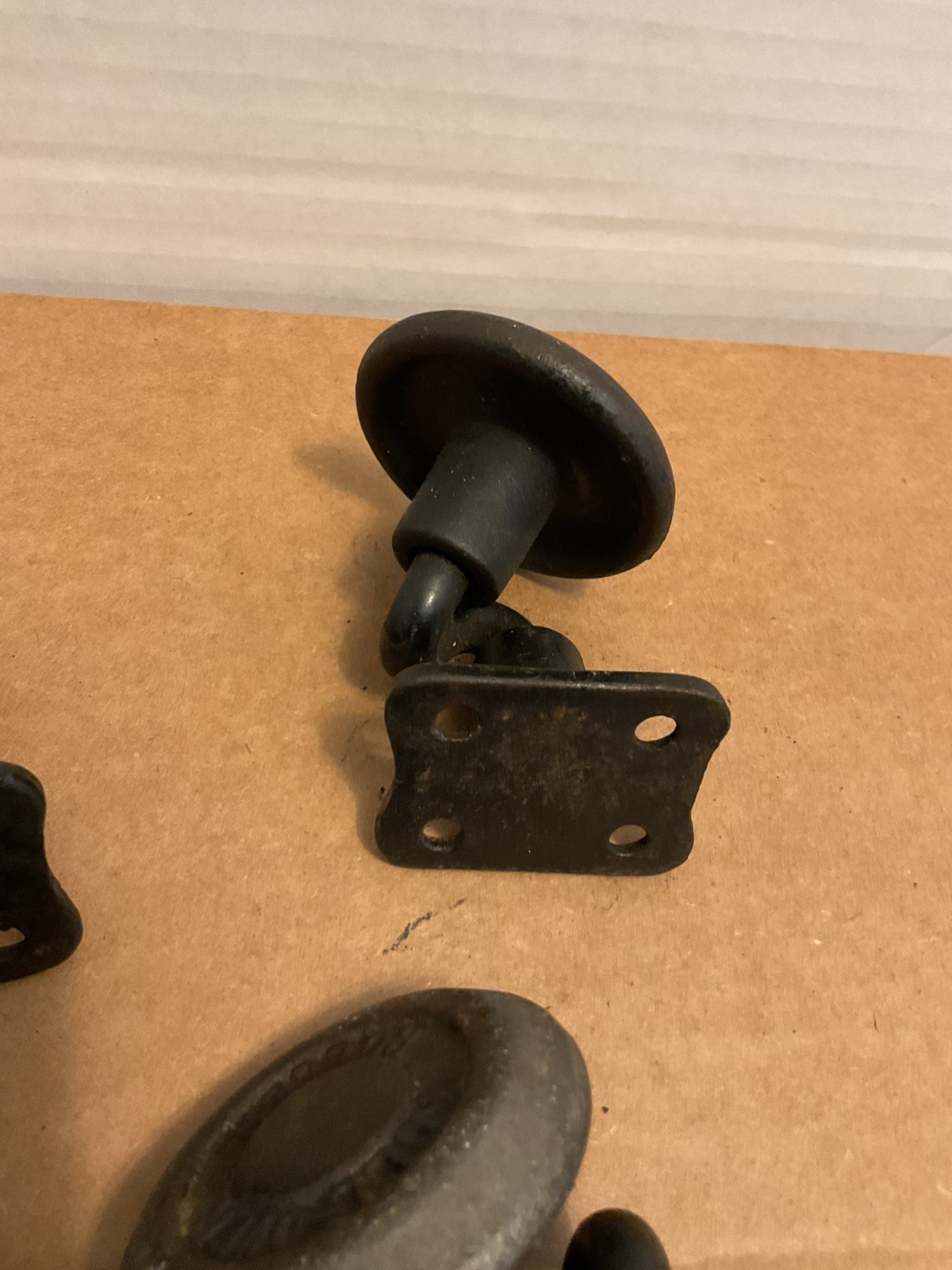 Vintage Roll-Over Rollers Swivel Casters Cast Iron Creepers Industrial Set of 4