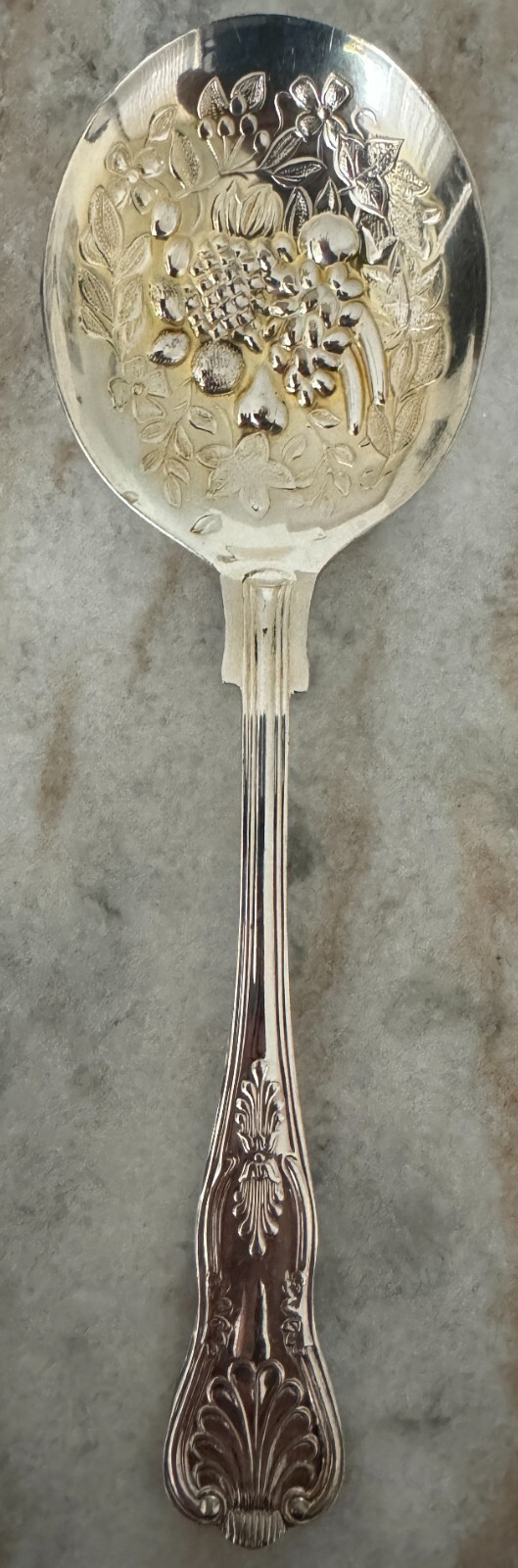 Solid Smooth Berry/Casserole Spoon Kings (Silverplate) by Sheffield Original