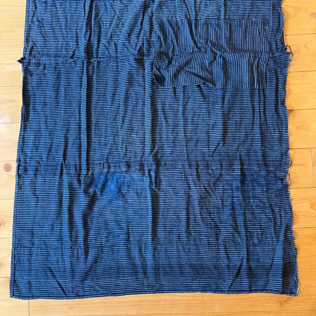 Vintage Japanese Boro Sashiko Patchwork Indigo Cotton Textile 53×31 in