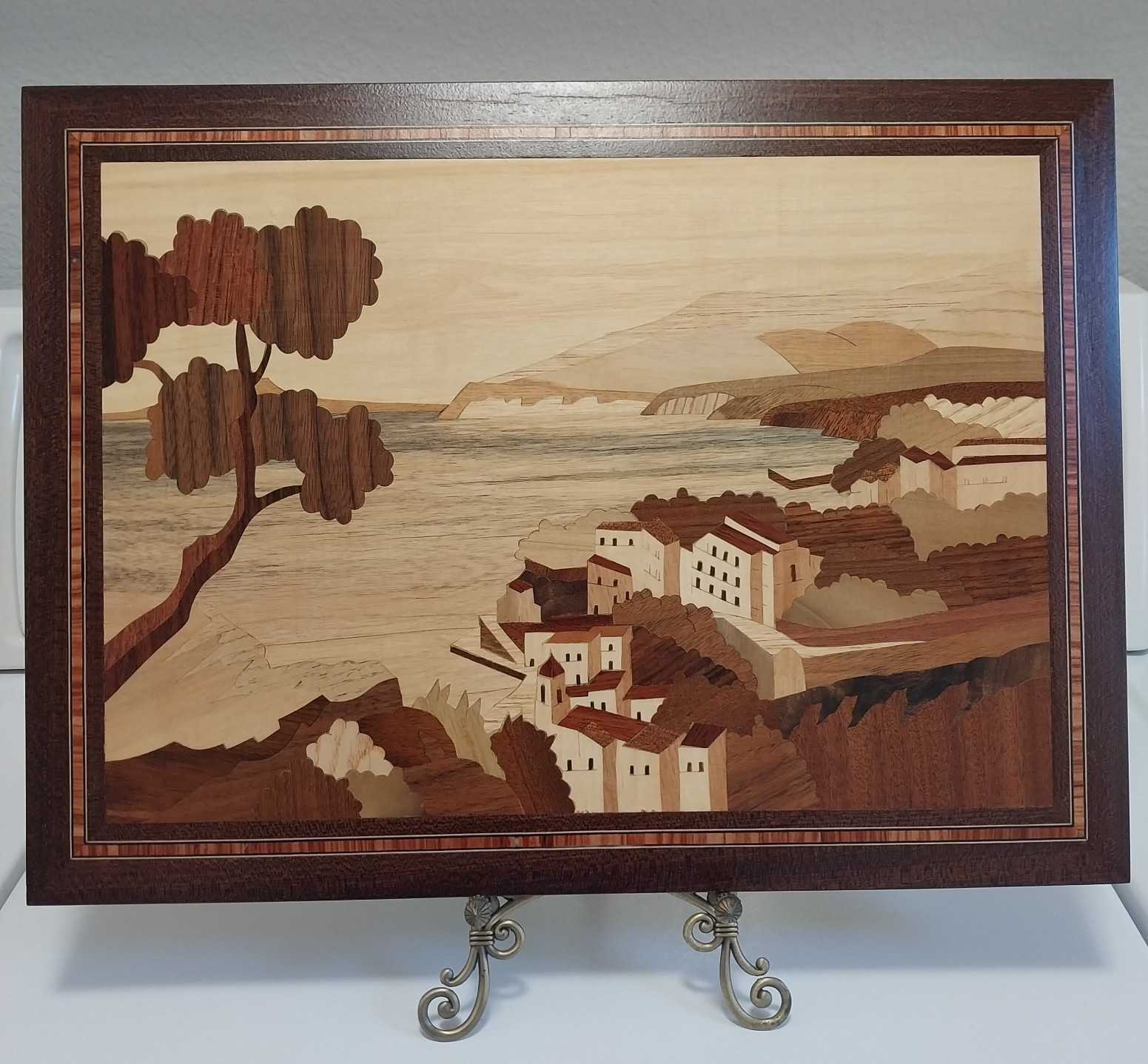 Italy Inlaid Wood Marquetry Picture Botteguccia Sorrento Italy Amalfi Coast