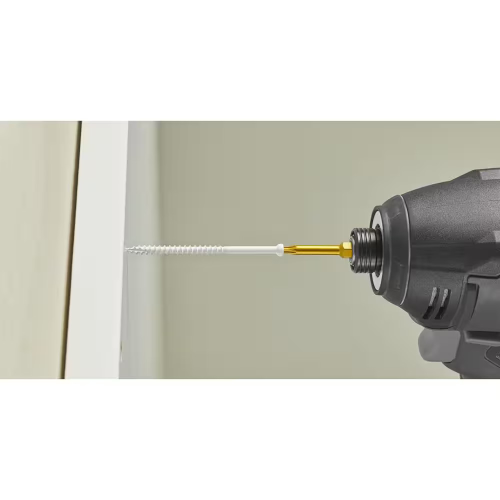 #8 X 2-1/2 In. Star Drive Trim-Head White Trim Screw (100-Pack)