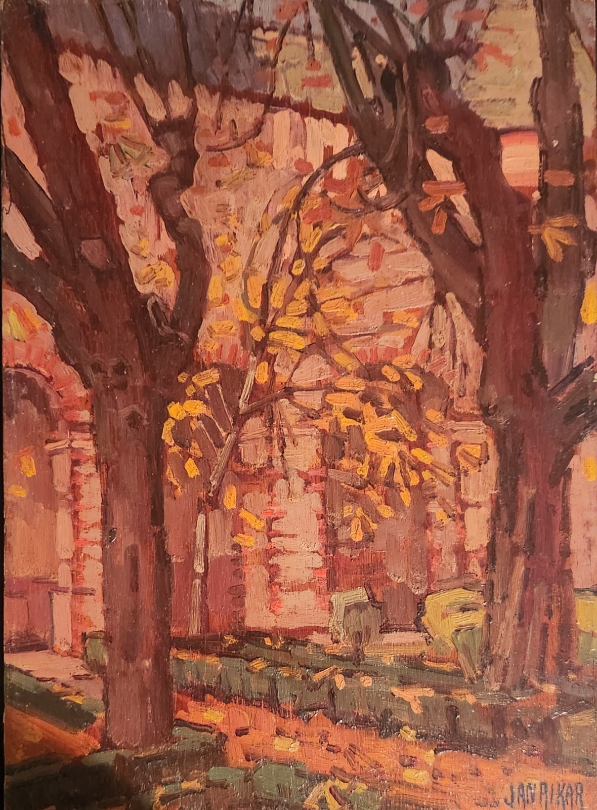 Jan RIKAR (1879-1958) Study Of Trees / Forest & Painting & 1902 SIGNED Original
