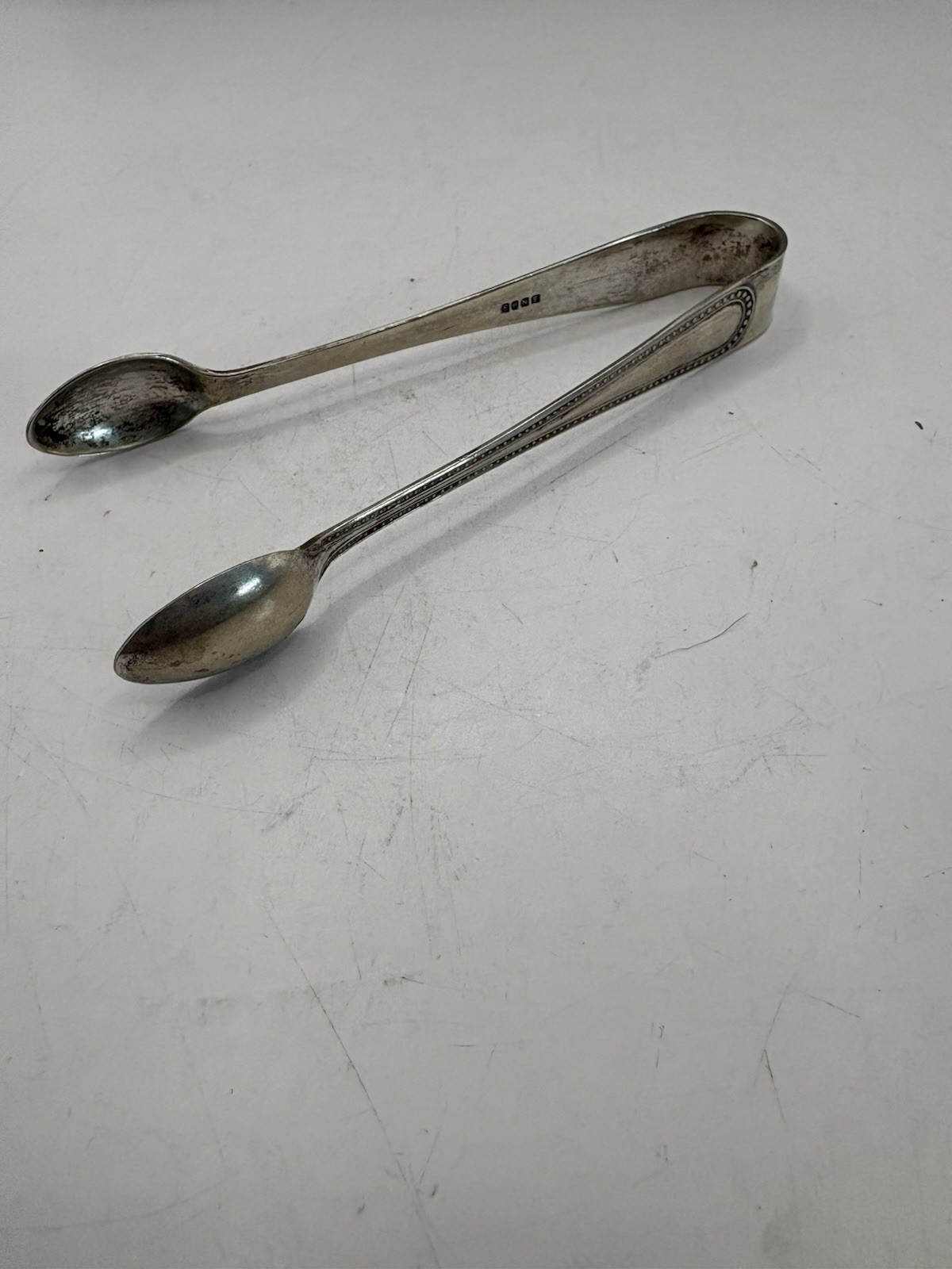 Vintage Sugar Cube Tongs Silverware EPNS Early-Mid 1900 circa Maker Unidentified