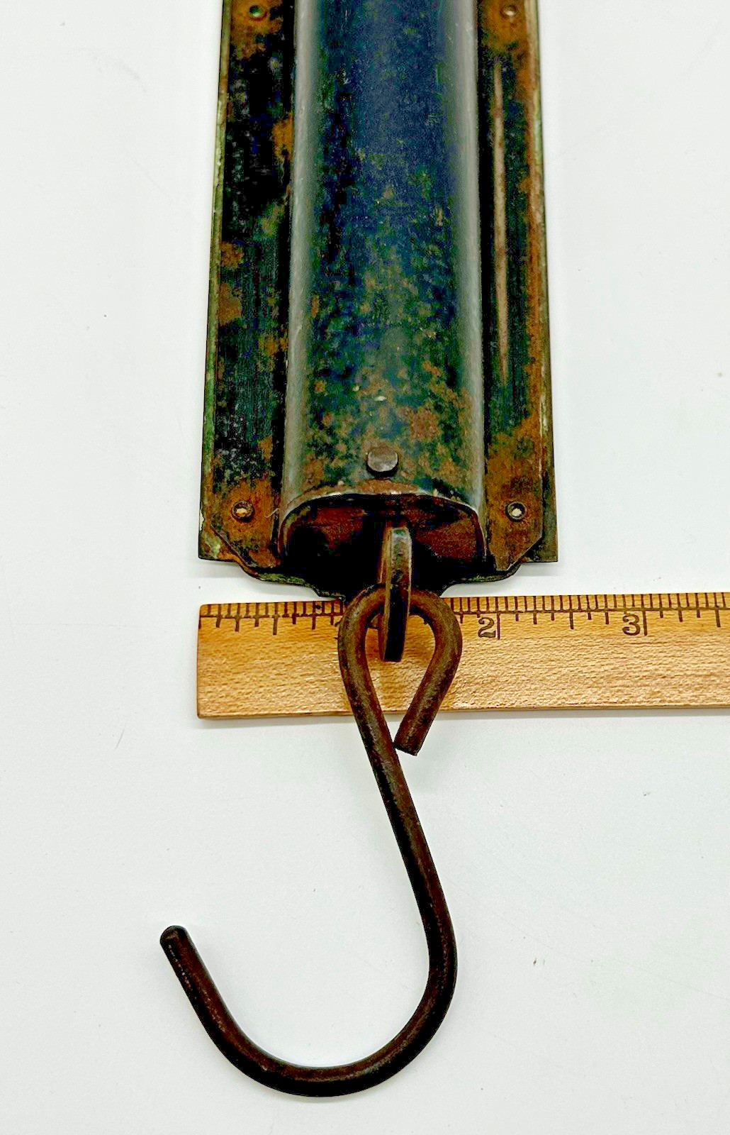 Antique Brass Chatillons Improved Spring Balance Hanging Scale 40 Lbs