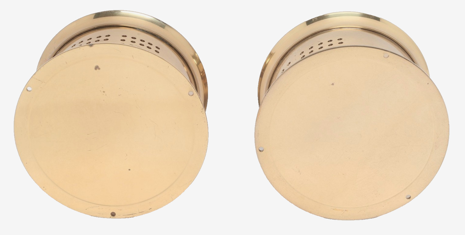 Weems & Plath Atlantis Premiere Clock 200501 & Barometer 200701 Brass Germany