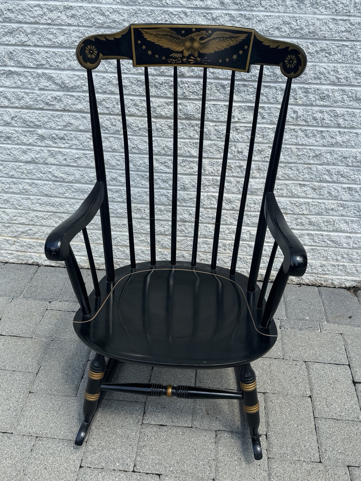 VTG Nichols & Stone Windsor EAGLE Rocking Chair Label Stamp MINT COND Pick Up NJ