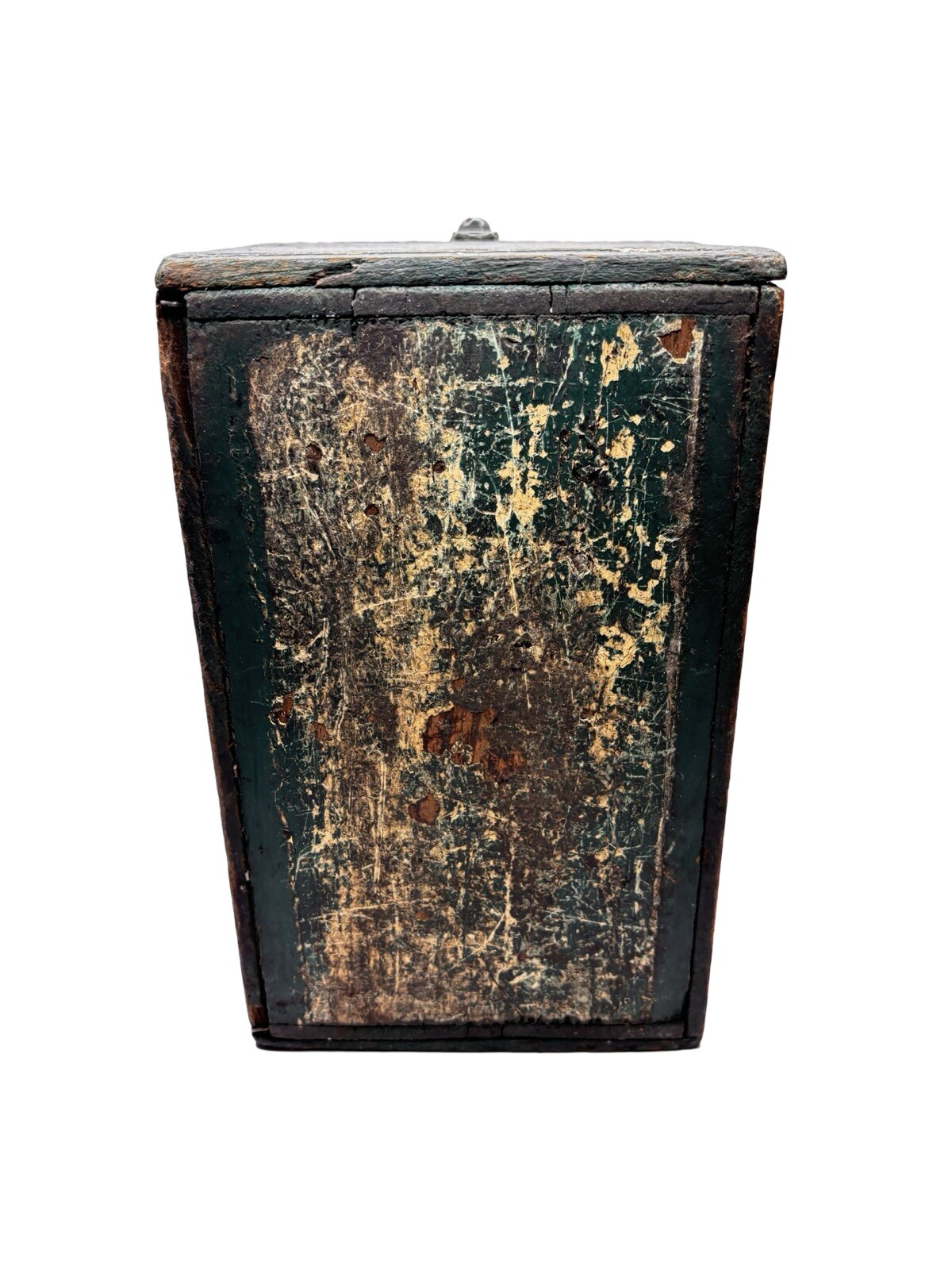 Unique Rustic Small Gear Box with Primitive Patina – Wedding Table Decoration