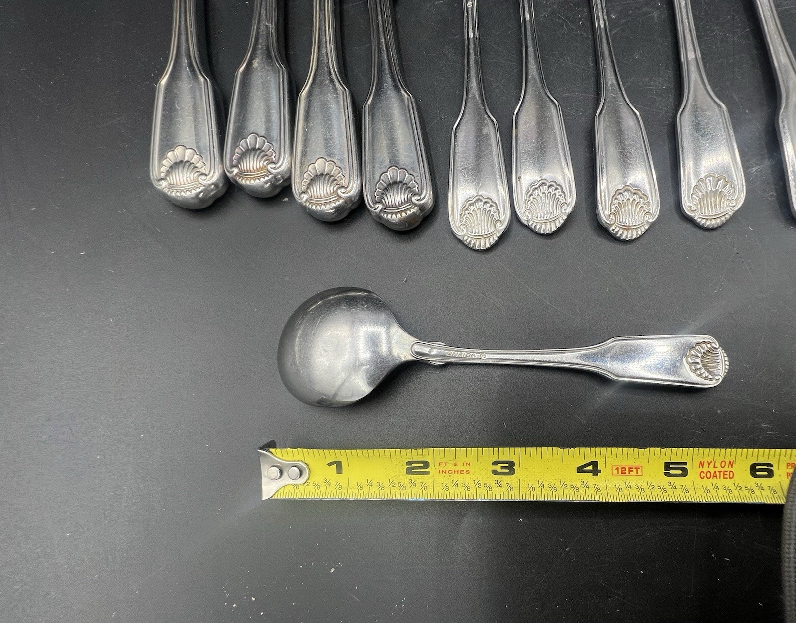 Oneida Community SILVER SHELL Silverplate Flatware Lot – Mixed Set Cube Mark