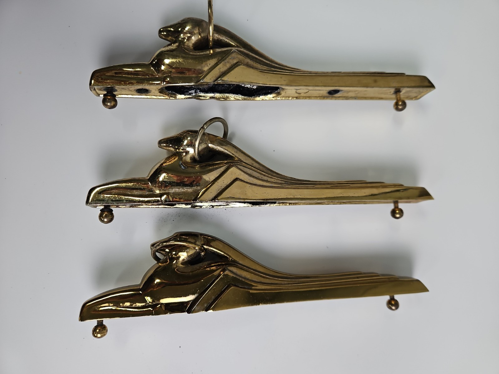Brass Colored DeerAantalope Stage Figure by F. Raymond 1989 ** -Read-