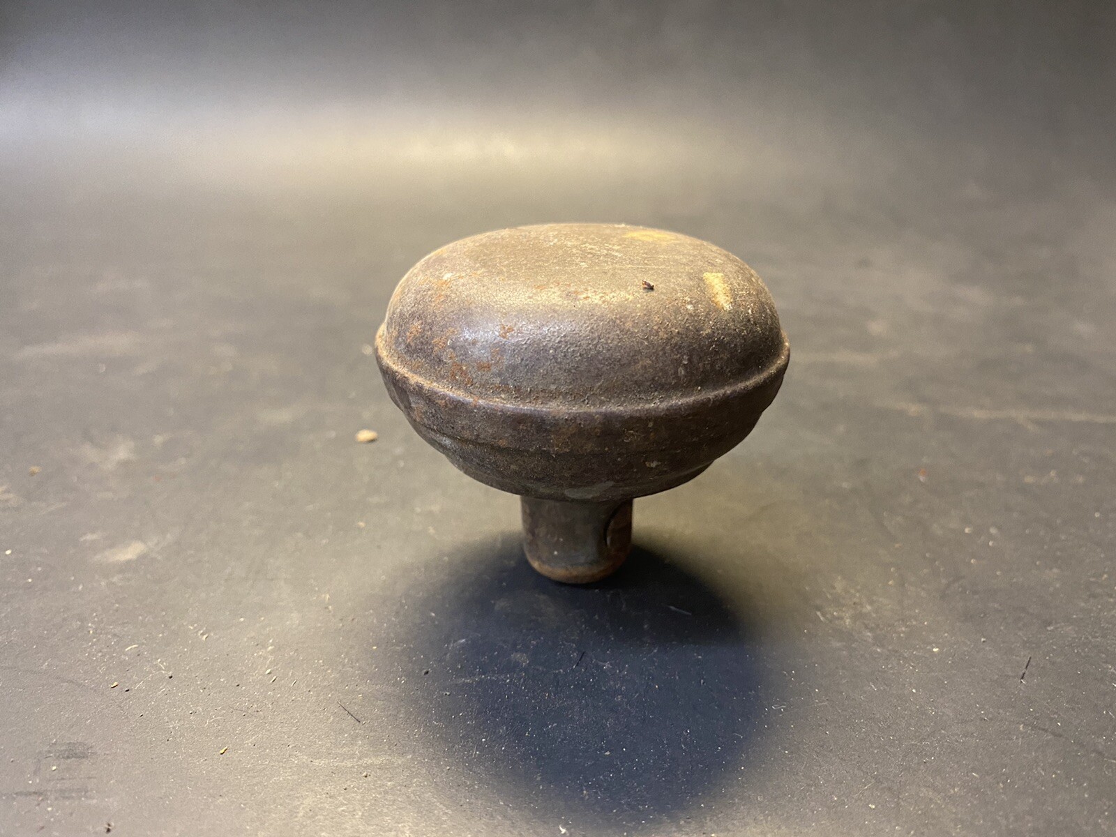 Vintage Early 1900s Metal Steel Round Door Knob
