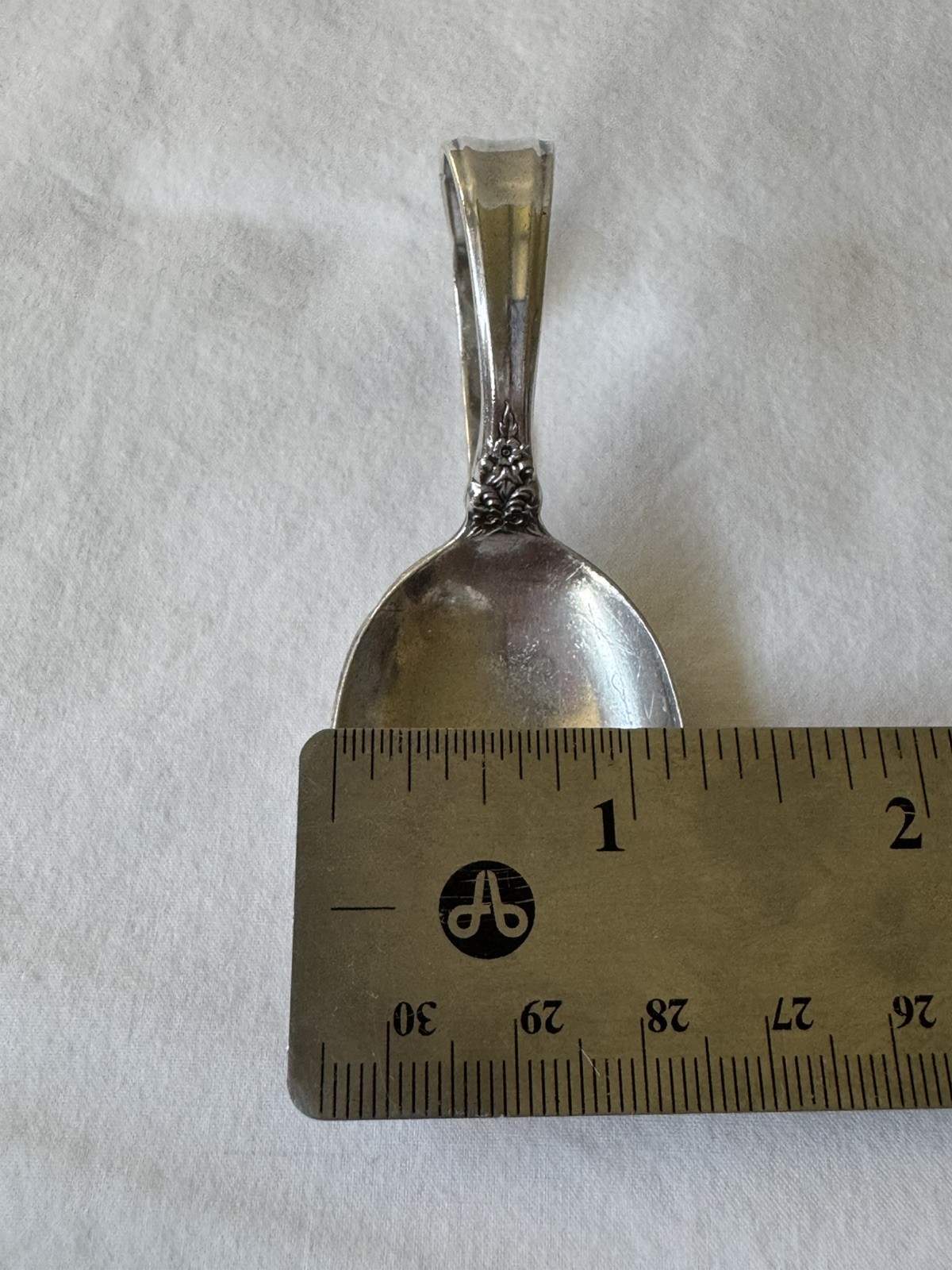 Vtg. Prelude by International Sterling Silver Bent Baby Spoon Custom Made 3 1/2″