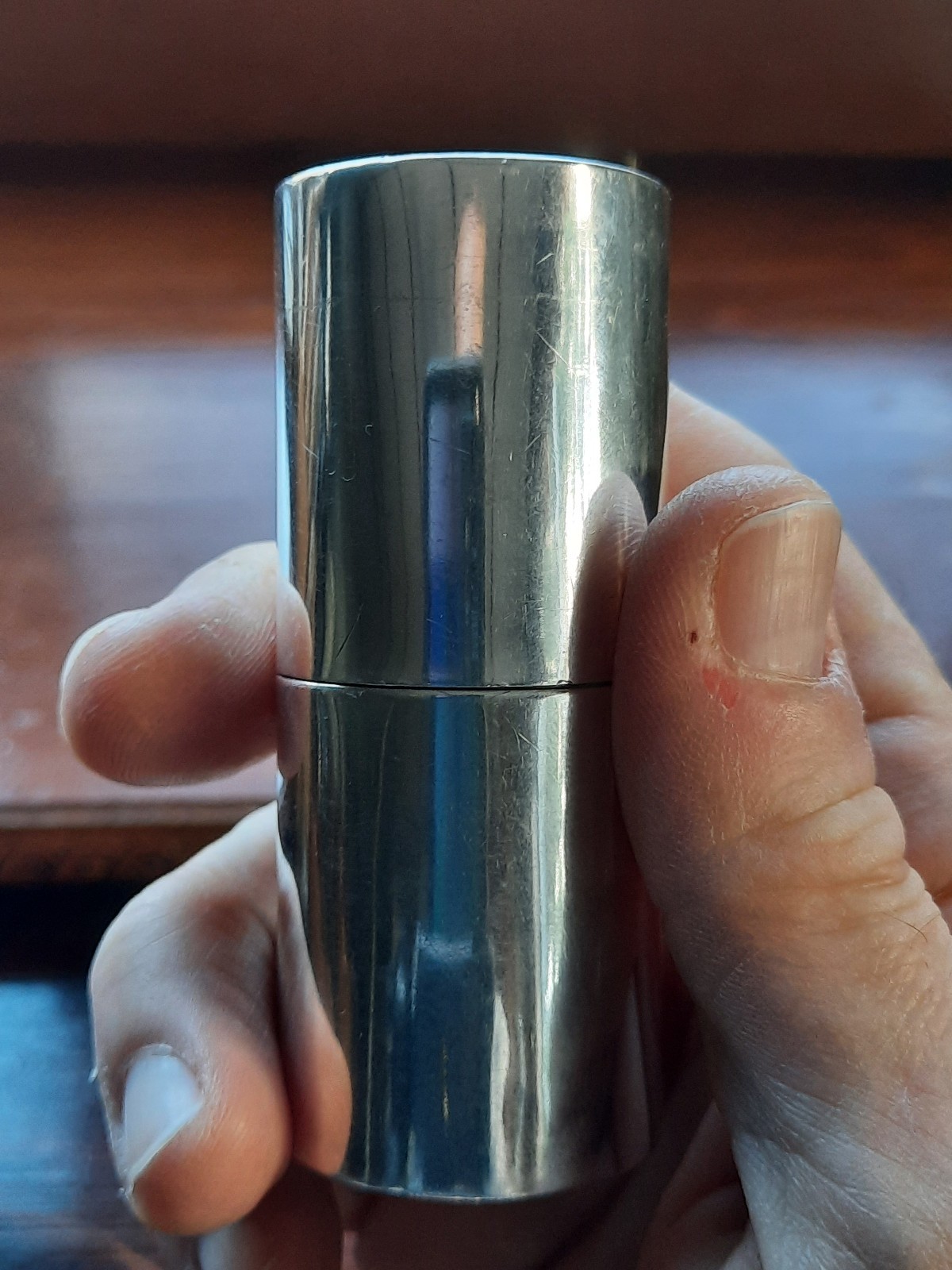 Sterling Watson 3″ tall x 1 1/4″ Dia. Cylinder Shaving Brush Container, Mono HHH