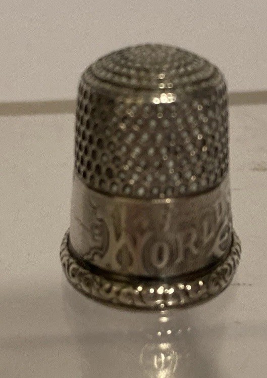 Antique Silver Thimble World Columbian Exposition 1892 World’s Fair