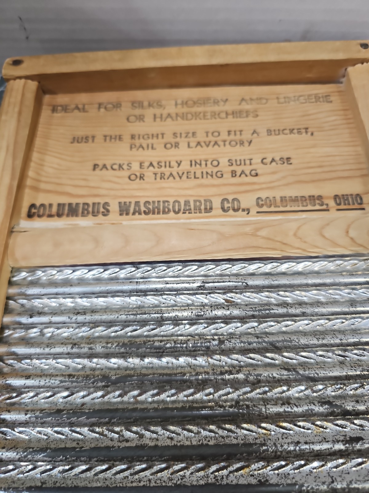 Washboard Dubl Handi Columbus Washboard Co 18″×9″